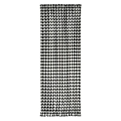 Kate Aurora Plaid Country Farmhouse French Door Curtain Panel With Matching Tieback 4 Kate Aurora Plaid Country Farmhouse French Door Curtain Panel With Matching Tieback - Image 4