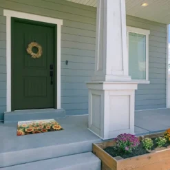 Kate Aurora Montauk Accents Country Farmhouse Sunflowers Welcome Outdoor Rubber Entrance Mat 18x30 - Sunflower Fields -Sweet Home Store GUEST 568cae87 5213 41c6 a048 41c78d2f73b3