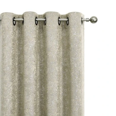 Kate Aurora 2 Pack Glam Metallic Sparkle Thermal Light Filtering Grommet Top Curtains 6 Kate Aurora 2 Pack Glam Metallic Sparkle Thermal Light Filtering Grommet Top Curtains - Image 6