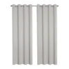Kate Aurora Kate Aurora 2 Piece Solid Colored Room Darkening Grommet Top Thermal Window Curtain Panels