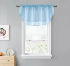 Kate Aurora Living Double Layered Sheer Rod Pocket Ascot Window Valances -Sweet Home Store GUEST 59d7c37b ebec 4d1f 89a5 97595b5aad3c