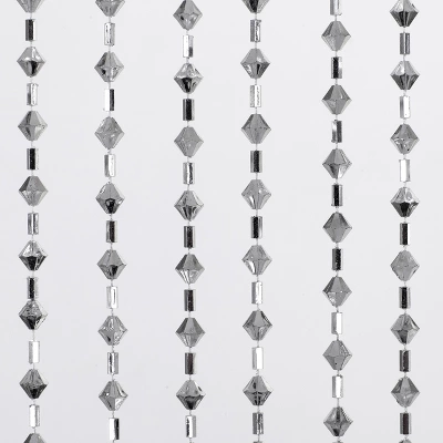 Kate Aurora Luxurious Jaeger Rod Pocket Acrylic Beaded Single Window Curtain Panel 3 Kate Aurora Luxurious Jaeger Rod Pocket Acrylic Beaded Single Window Curtain Panel - Image 3