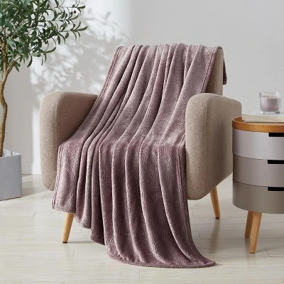 Kate Aurora Ultra Soft & Plush Ogee Damask Fleece Throw Blanket Covers - 50 In. W X 60 In. L 9 Kate Aurora Ultra Soft & Plush Ogee Damask Fleece Throw Blanket Covers - 50 In. W X 60 In. L - Image 9