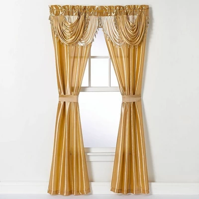 Kate Aurora Satin Semi Sheer Complete 5 Piece Window In A Bag Attached Curtain Set 2 Kate Aurora Satin Semi Sheer Complete 5 Piece Window In A Bag Attached Curtain Set - Image 2