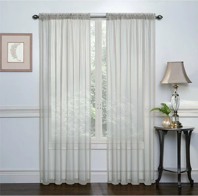 Kate Aurora Living Premium 2 Pack Sheer Voile Window Curtain Panels 13 Kate Aurora Living Premium 2 Pack Sheer Voile Window Curtain Panels - Image 13