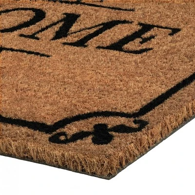Kate Aurora Tan Colored Oxford Coir Bristled Outdoor All Season Welcome Mat - 18"x30" 1 Kate Aurora Tan Colored Oxford Coir Bristled Outdoor All Season Welcome Mat - 18"x30"