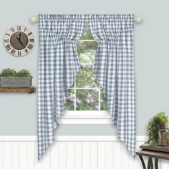 Kate Aurora Farmhouse Plaid Gingham Check Swag Valance Curtain Panel Pair 12 Kate Aurora Farmhouse Plaid Gingham Check Swag Valance Curtain Panel Pair -Sweet Home Store GUEST 6484734b 6c90 49ba a192 06b105a1e4ef