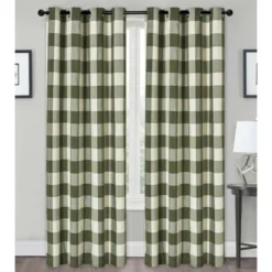 Kate Aurora Country Farmhouse Living Classic Buffalo Plaid Checkered Single Grommet Top Window Curtain Panel 20 Kate Aurora Country Farmhouse Living Classic Buffalo Plaid Checkered Single Grommet Top Window Curtain Panel -Sweet Home Store GUEST 65ac1877 54a3 4c70 b11e 51b16509d236