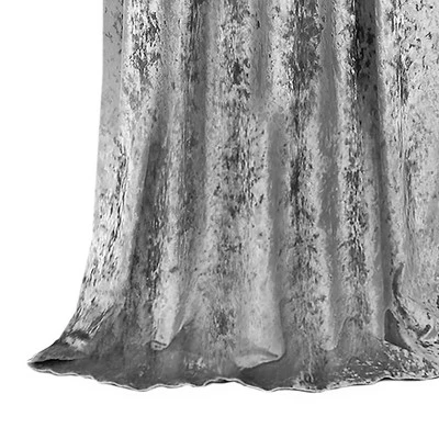 Kate Aurora Park Avenue 2 Piece Criss-Cross Tab Top Velvet Window Curtain Panels 4 Kate Aurora Park Avenue 2 Piece Criss-Cross Tab Top Velvet Window Curtain Panels - Image 4