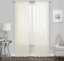 Kate Aurora Living 4-Pack High End Luxe Rod Pocket Sheer Voile Window Curtain Set -Sweet Home Store GUEST 67cbdc35 9849 47ce 8749 dc86b59e58fb