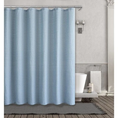 Kate Aurora Spa Collection Modern Waffle Fabric Shower Curtain - Standard Size 1 Kate Aurora Spa Collection Modern Waffle Fabric Shower Curtain - Standard Size