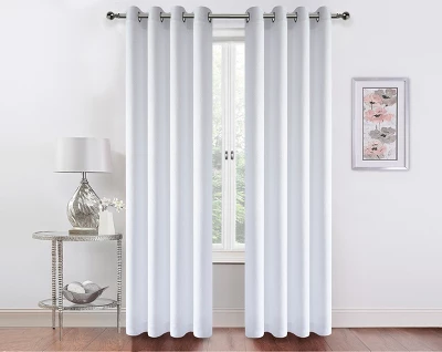 Kate Aurora 2 Pack Hotel Embossed Textured Light Filtering Grommet Top Window Curtain Panels 7 Kate Aurora 2 Pack Hotel Embossed Textured Light Filtering Grommet Top Window Curtain Panels - Image 7