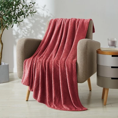 Kate Aurora Ultra Soft & Plush Modern Ogee Fleece Throw Blanket Covers - 50 In. W X 60 In. L 7 Kate Aurora Ultra Soft & Plush Modern Ogee Fleece Throw Blanket Covers - 50 In. W X 60 In. L - Image 7