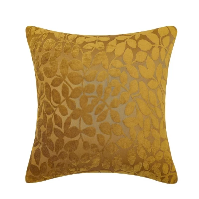 Kate Aurora Red Hook Cut Leaf Embossed Chenille Ultra Plush & Fluffy 18"x 18" Filled Accent Throw Pillow With Removable Zipper Shell/Cover 15 Kate Aurora Red Hook Cut Leaf Embossed Chenille Ultra Plush & Fluffy 18"x 18" Filled Accent Throw Pillow With Removable Zipper Shell/Cover - Image 15