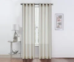Kate Aurora 2 Piece Sparkly Metallic Sheer Voile Grommet Top Window Curtain Panels 8 Kate Aurora 2 Piece Sparkly Metallic Sheer Voile Grommet Top Window Curtain Panels -Sweet Home Store GUEST 712baf47 79a5 4410 b0ca cbca72ae60e6