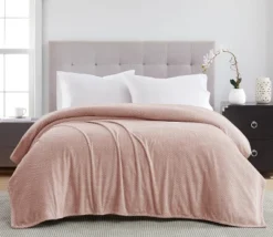 Kate Aurora Ultra Soft & Plush Oversized Queen Herringbone Embossed Fleece All Season Blanket -Sweet Home Store GUEST 7798359a fb0d 4334 a456 3d26784788c0