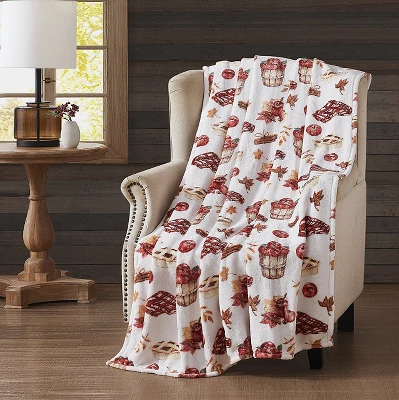 Kate Aurora Country Farmhouse Oversized Autumn Apples, Cider & Pies Accent Fleece Throw Blanket - 50 In. X 70 In. 1 Kate Aurora Country Farmhouse Oversized Autumn Apples, Cider & Pies Accent Fleece Throw Blanket - 50 In. X 70 In.