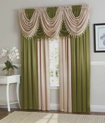 Kate Aurora Lux Living Complete 9 Piece Semi Sheer Rod Pocket Window Curtain & Valance Set 4 Kate Aurora Lux Living Complete 9 Piece Semi Sheer Rod Pocket Window Curtain & Valance Set - Image 4