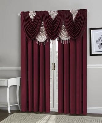 Kate Aurora Lux Living Complete 9 Piece Semi Sheer Rod Pocket Window Curtain & Valance Set 18 Kate Aurora Lux Living Complete 9 Piece Semi Sheer Rod Pocket Window Curtain & Valance Set - Image 18