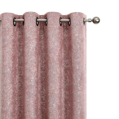 Kate Aurora 2 Pack Glam Metallic Sparkle Thermal Light Filtering Grommet Top Curtains 8 Kate Aurora 2 Pack Glam Metallic Sparkle Thermal Light Filtering Grommet Top Curtains - Image 8