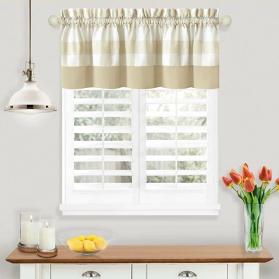 Kate Aurora Modern Farmhouse Buffalo Plaid Checkered Rod Pocket Window Valance 6 Kate Aurora Modern Farmhouse Buffalo Plaid Checkered Rod Pocket Window Valance - Image 6