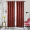 Kate Aurora Modern Art Contemporary 2 Pack Light Filtering Grommet Top Curtains