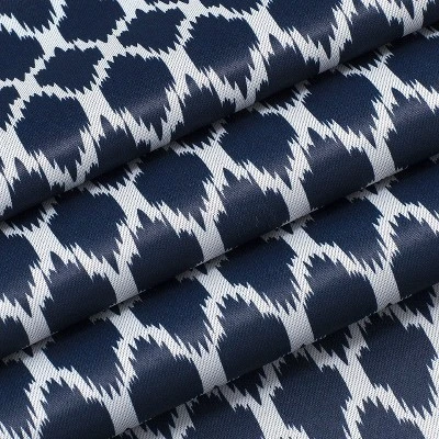 Kate Aurora 2 Pack Amari Contemporary Lattice Light Filtering Grommet Top Window Curtain Panels 4 Kate Aurora 2 Pack Amari Contemporary Lattice Light Filtering Grommet Top Window Curtain Panels - Image 4