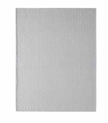 Kate Aurora Pastel Chic Embossed Leaves Ultra Plush Accent Throw Blanket - 50 In. W X 60 In. L 4 Kate Aurora Pastel Chic Embossed Leaves Ultra Plush Accent Throw Blanket - 50 In. W X 60 In. L - Image 4