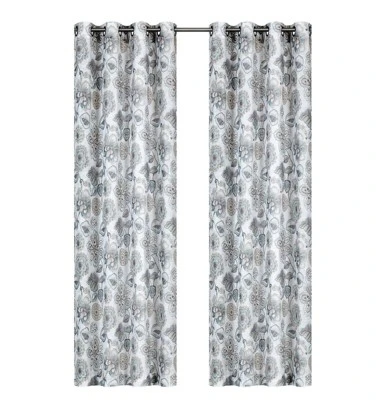 Kate Aurora Key West Summery Floral 2 Pack Grommet Top Sheer Curtain Panels 6 Kate Aurora Key West Summery Floral 2 Pack Grommet Top Sheer Curtain Panels - Image 6