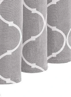 Kate Aurora Gray & White Lattice Clover Ultra Luxurious Single Tie Up Window Curtain Shade - 42 In. W X 63 In. L 9 Kate Aurora Gray & White Lattice Clover Ultra Luxurious Single Tie Up Window Curtain Shade - 42 In. W X 63 In. L -Sweet Home Store GUEST 878d99c4 0e29 4112 92eb e07a1269a3bc