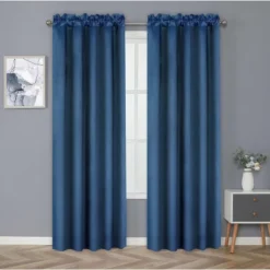 Kate Aurora Basic Drape Light Filtering Woven Jacquard Thermal Single Rod Pocket Window Curtain Panel 18 Kate Aurora Basic Drape Light Filtering Woven Jacquard Thermal Single Rod Pocket Window Curtain Panel -Sweet Home Store GUEST 887a9f45 75fe 418f ad3d 9a4a2857f353