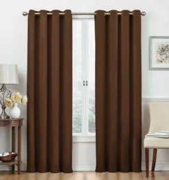 Kate Aurora Basic Jacquard 2 Piece Blackout Grommet Top Hotel Window Curtains -Sweet Home Store GUEST 894ac84b 8b1b 412e 884f fea1e05cfd24
