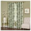 Kate Aurora Country Living 100% Thermal Lined Grommet Top Floral Room Darkening Curtains