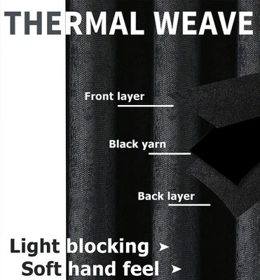 Kate Aurora Hotel Chic 2 Piece Room Darkening Grommet Top Window Curtain Panels 4 Kate Aurora Hotel Chic 2 Piece Room Darkening Grommet Top Window Curtain Panels - Image 4