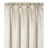 Kate Aurora Ultra Lux Faux Silk Regency Crinkle Rod Pocket Semi Sheer Single Curtain Panel