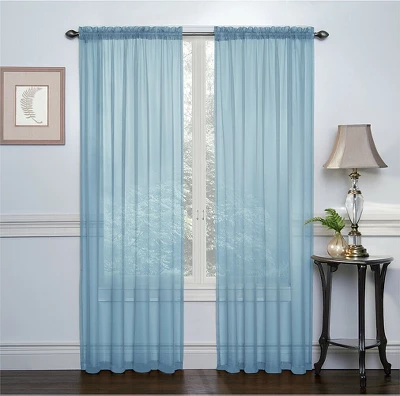 Kate Aurora Living Premium 2 Pack Sheer Voile Window Curtain Panels 9 Kate Aurora Living Premium 2 Pack Sheer Voile Window Curtain Panels - Image 9