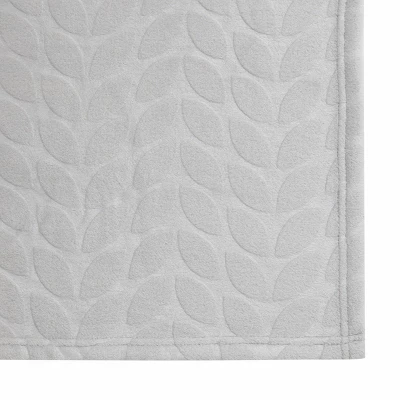 Kate Aurora Pastel Chic Embossed Leaves Ultra Plush Accent Throw Blanket - 50 In. W X 60 In. L 2 Kate Aurora Pastel Chic Embossed Leaves Ultra Plush Accent Throw Blanket - 50 In. W X 60 In. L - Image 2