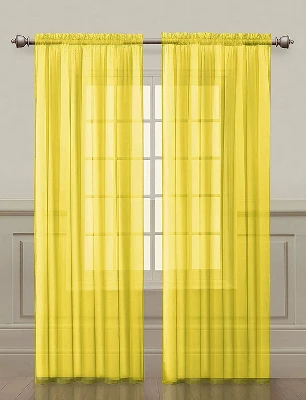 Kate Aurora Living Premium 2 Pack Sheer Voile Window Curtain Panels 12 Kate Aurora Living Premium 2 Pack Sheer Voile Window Curtain Panels - Image 12