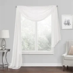 Kate Aurora Elegant Sheer Voile Window Scarf Valance -Sweet Home Store GUEST 9e24f740 01bd 46b1 85fb 4a0b0cc74cfb