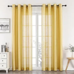 Kate Aurora Home Living 2 Piece Lightweight Basic Sheer Grommet Top Curtain Panels 39 Kate Aurora Home Living 2 Piece Lightweight Basic Sheer Grommet Top Curtain Panels -Sweet Home Store GUEST 9f86bb3d a86e 4129 ba73 124b12a3d3e8