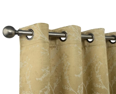 Kate Aurora 2 Pack Arbor Room Darkening Floral Grommet Top Window Curtain Panels 5 Kate Aurora 2 Pack Arbor Room Darkening Floral Grommet Top Window Curtain Panels - Image 5