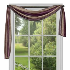 Kate Aurora Royal Ombre Crushed Semi Sheer Single Window Scarf Treatment -Sweet Home Store GUEST a606c74c 710e 41d5 ae73 72386432b477