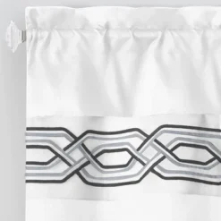Kate Aurora Pacifico Complete 3 Piece Rod Pocket Embroidered Tier & Valance Kitchen Curtain Set -Sweet Home Store GUEST a65a1e14 c734 4057 9768 f43fc7ad060c