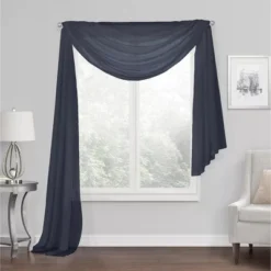 Kate Aurora Elegant Sheer Voile Window Scarf Valance -Sweet Home Store GUEST afab4906 114d 4bea bc3b cac143b510eb