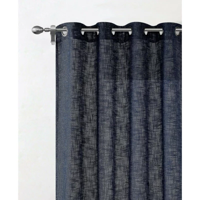 Kate Aurora 2 Piece Heavy Woven Heavy Duty Linen Styled Grommet Top Window Curtain Panels 2 Kate Aurora 2 Piece Heavy Woven Heavy Duty Linen Styled Grommet Top Window Curtain Panels - Image 2