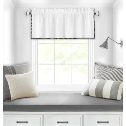 Kate Aurora Coastal Hamptons Living Textured Rod Pocket Window Valance -Sweet Home Store GUEST b56eb3b6 f2e4 4c5e 8b62 9250bc661447