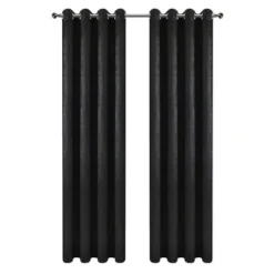 Kate Aurora Hotel Chic 2 Pack Light Filtering Grommet Top Window Curtains