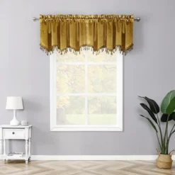 Kate Aurora Royal Living 2 Pack Beaded Tassel Trimmed Rod Pocket Velvet Window Valances -Sweet Home Store GUEST b6efcdcf f9d7 4811 9d04 37ce5a8f27ea