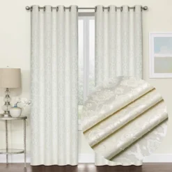 Kate Aurora Regency Collection Raised Jacquard Damask Grommet Top Curtains 22 Kate Aurora Regency Collection Raised Jacquard Damask Grommet Top Curtains -Sweet Home Store GUEST b8690312 6e11 4f58 96ff b52578ba01f1