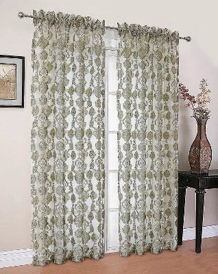 Moroccan Accents By Kate Aurora 1 Piece Rod Pocket Clipped Elegant Sheer Curtain Panel 10 Moroccan Accents By Kate Aurora 1 Piece Rod Pocket Clipped Elegant Sheer Curtain Panel - Image 10